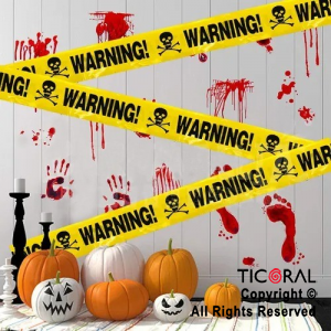 CINTA WARNING HALLOWEEN X 1